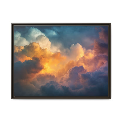 Calming Sky Cloud Framed Canvas Wall Art