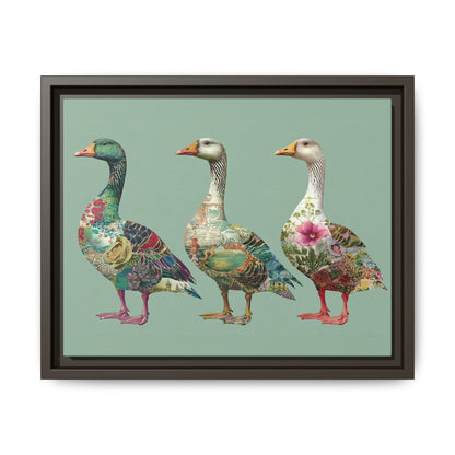Dopamine Goose Framed Canvas Wall Art