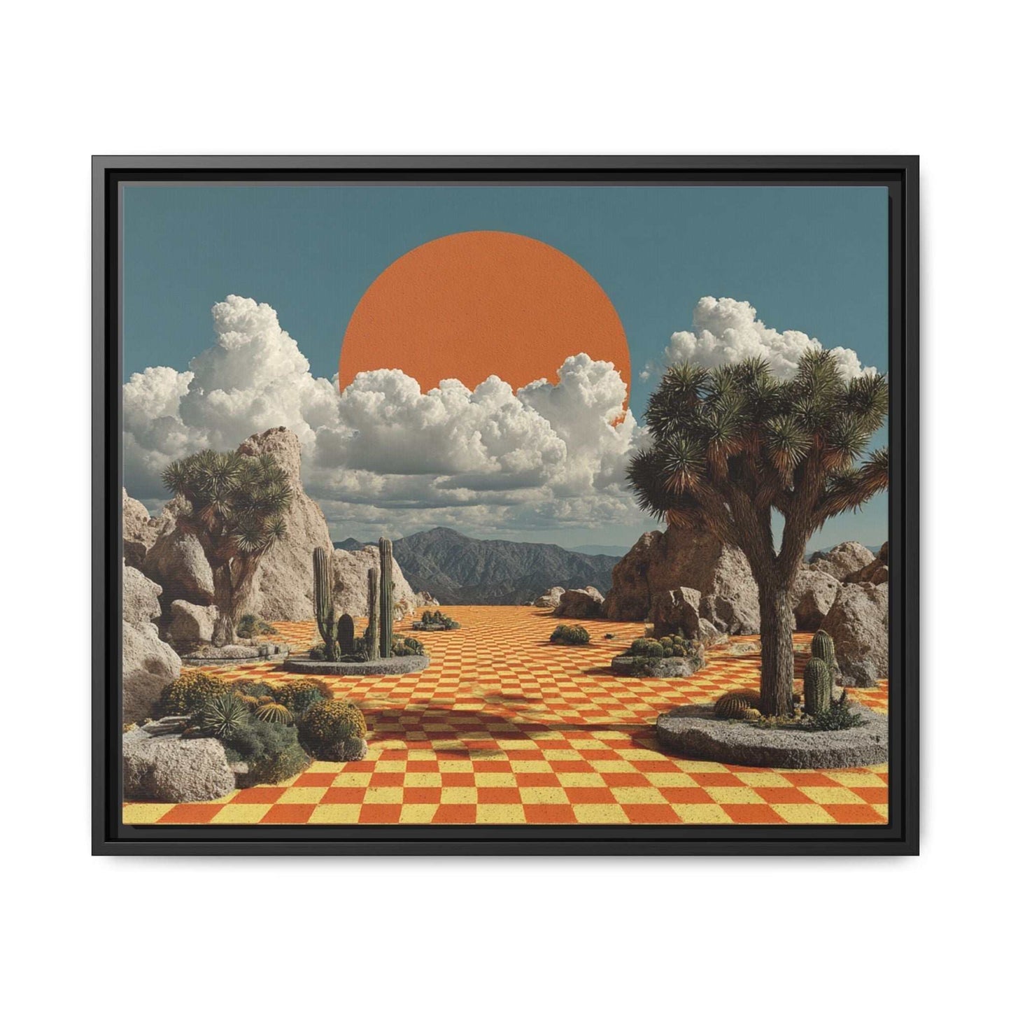 Orange Checkered Desert