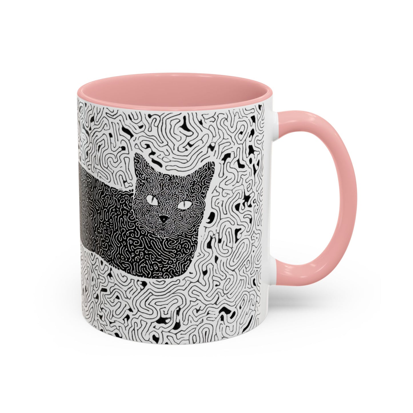 Black Cat Minimalist Coffee Mug