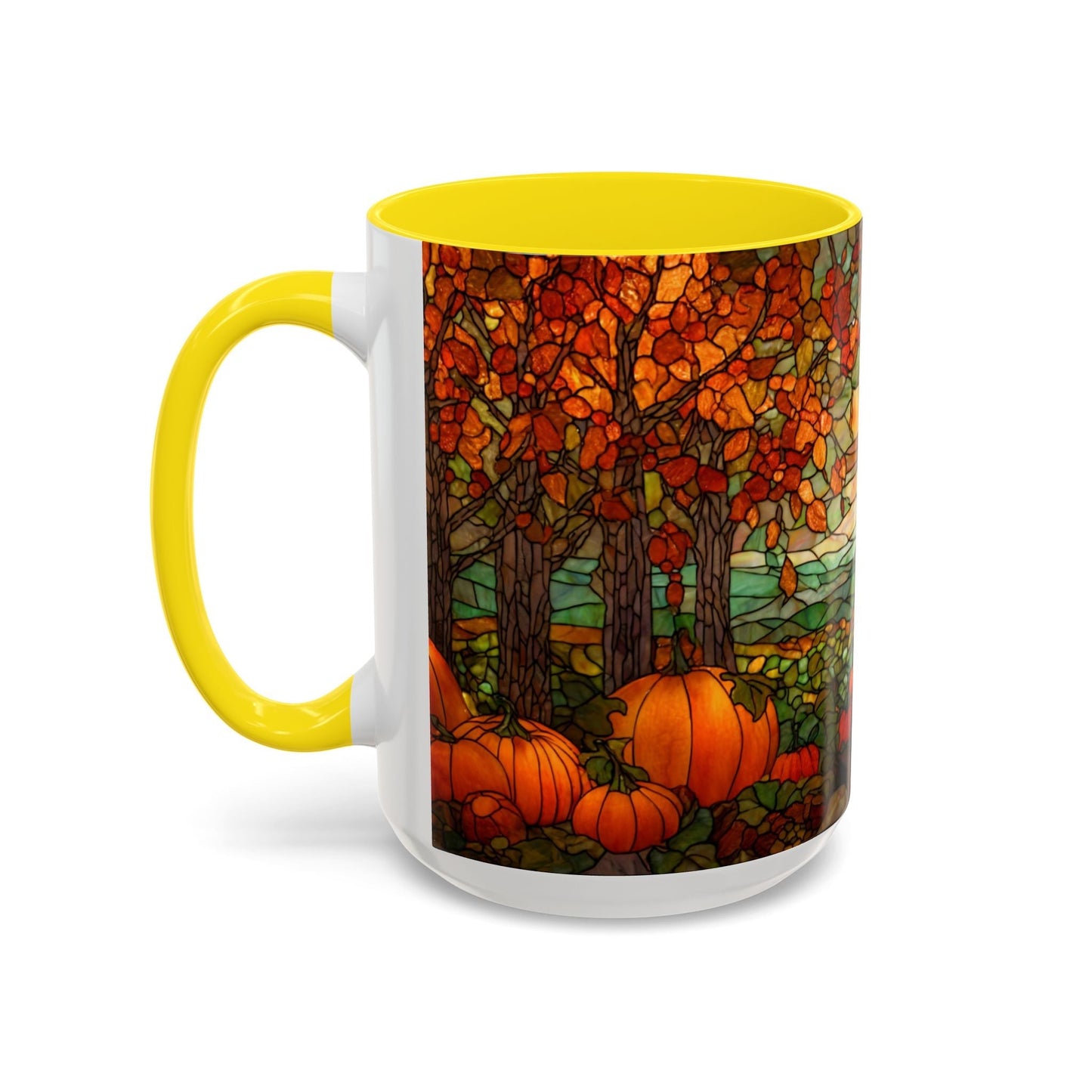 Fall Pumpkin Stained Glass