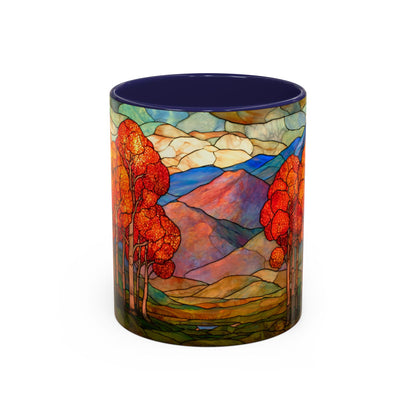 Autumn Stained Glass Effect  Coffee Mug