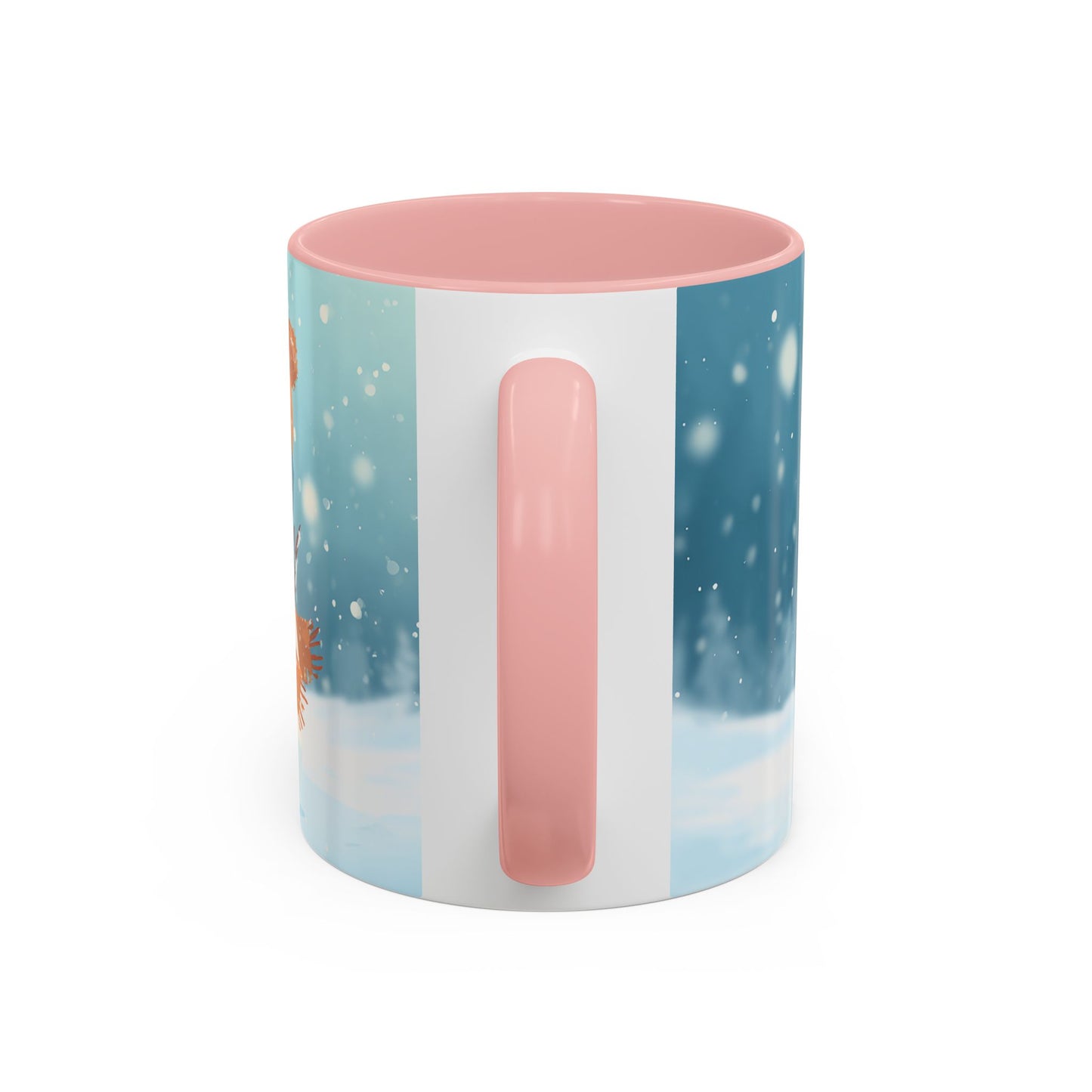 Winter Snowman Accent Coffee Ceramic Mug