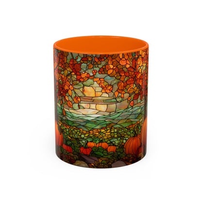 Fall Pumpkin Stained Glass