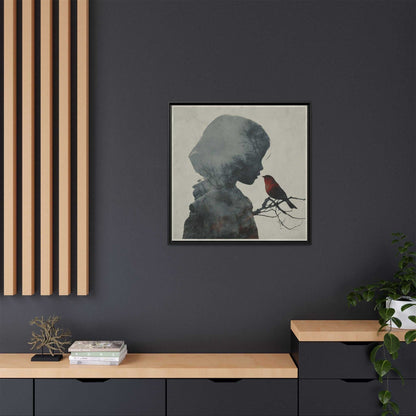 Child And Bird Silhouette