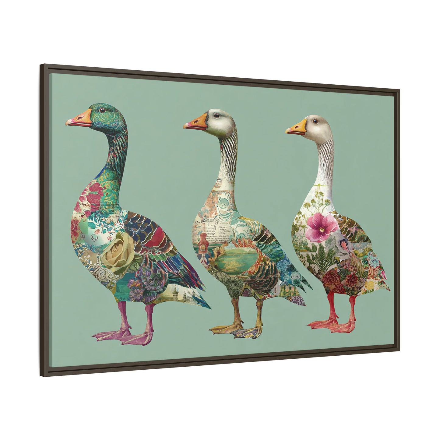 Dopamine Goose Framed Canvas Wall Art