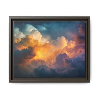 Calming Sky Cloud Framed Canvas Wall Art