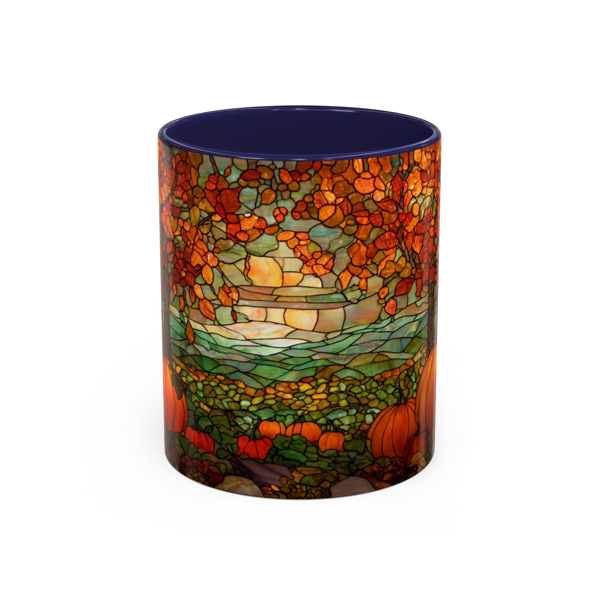 Fall Pumpkin Stained Glass