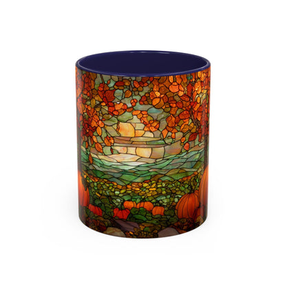Fall Pumpkin Stained Glass