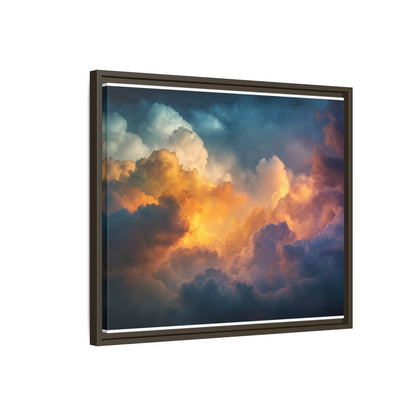 Calming Sky Cloud Framed Canvas Wall Art