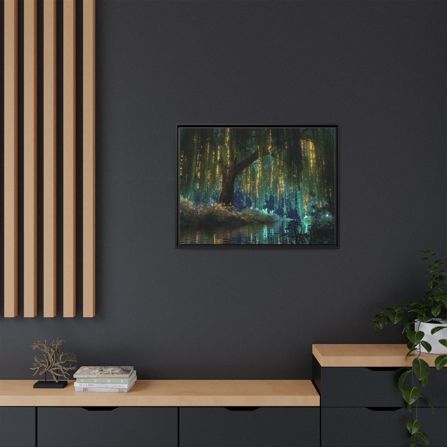 Magical Tree Framed Canvas Wall Art