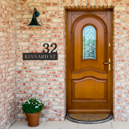 Custom Metal Address Sign