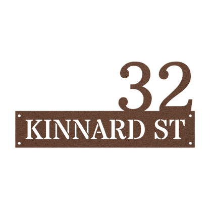 Custom Metal Address Sign