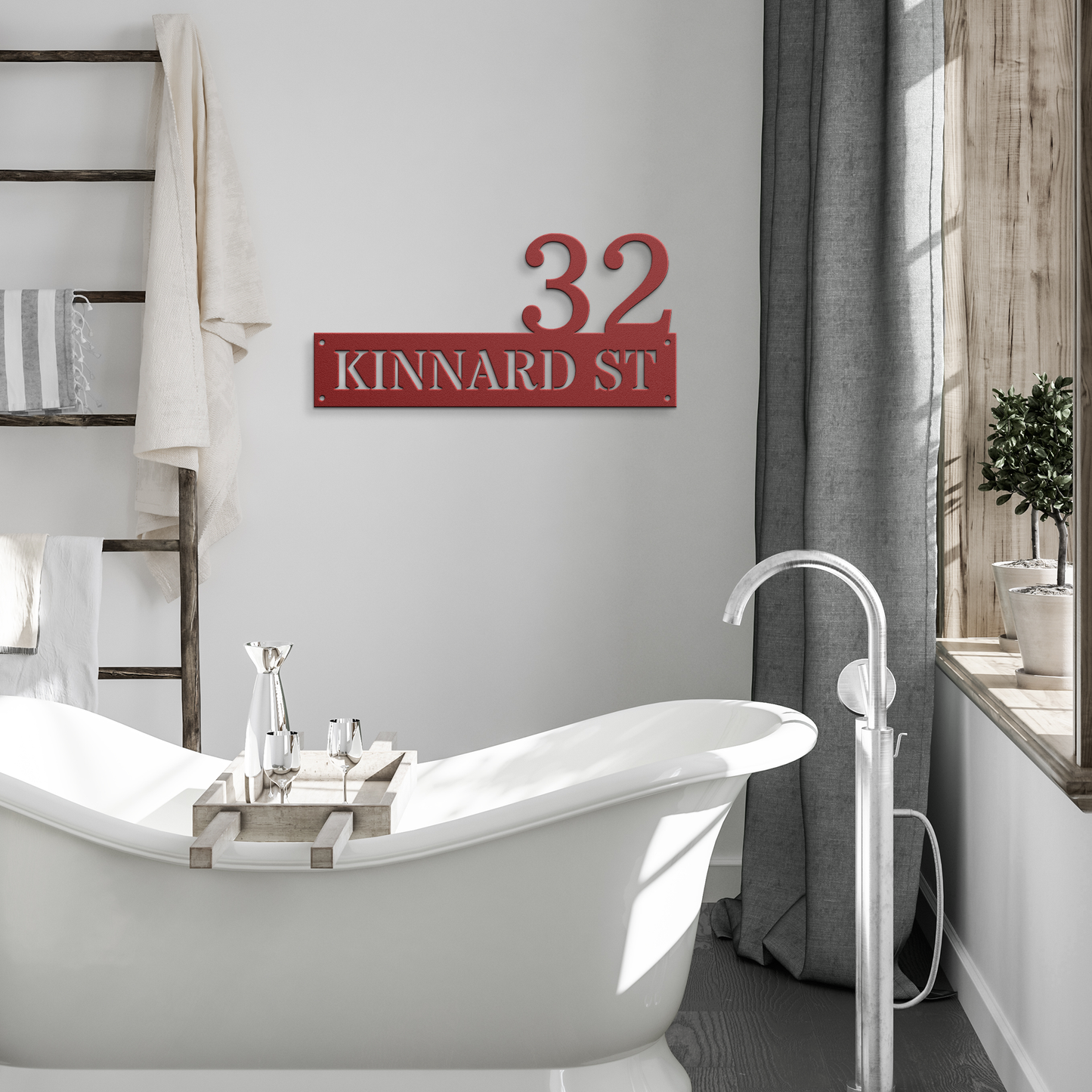 Custom Metal Address Sign