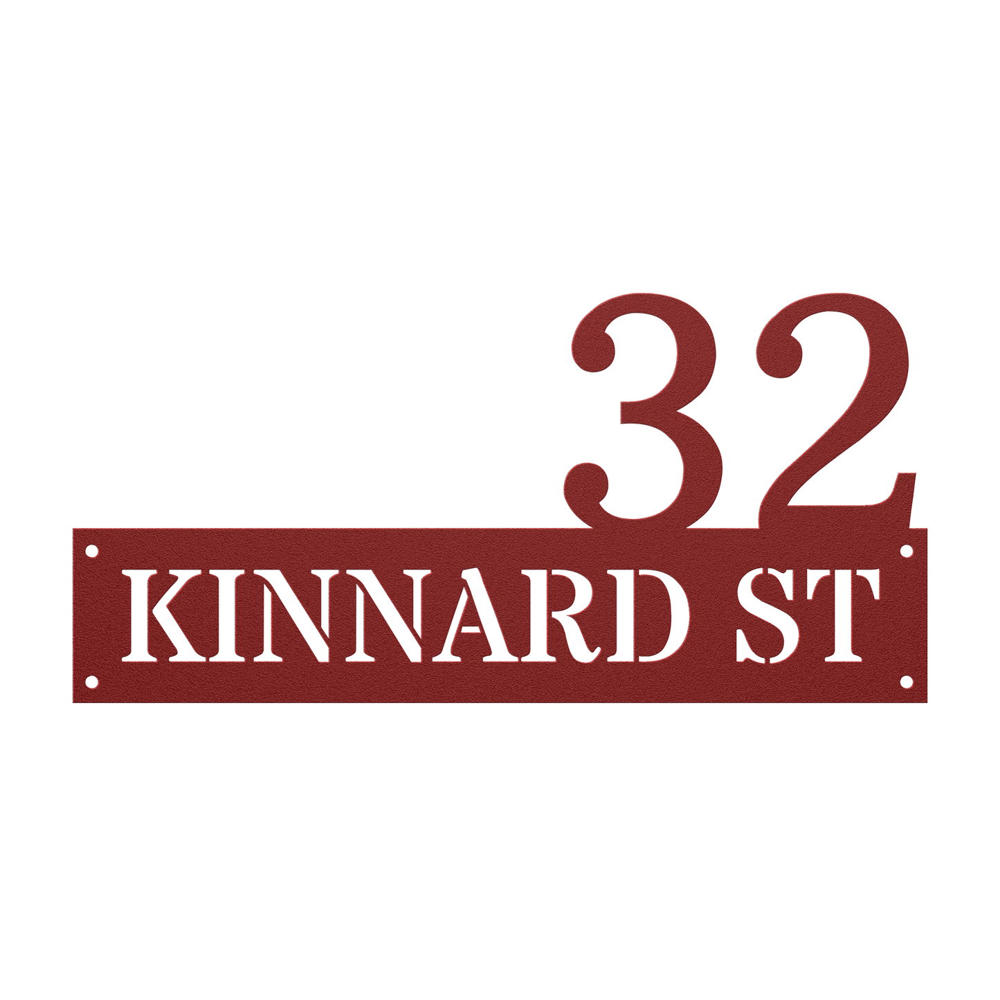 Custom Metal Address Sign