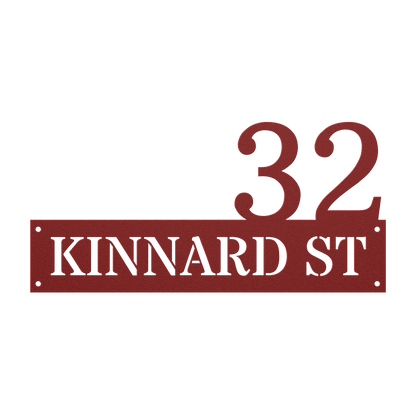 Custom Metal Address Sign