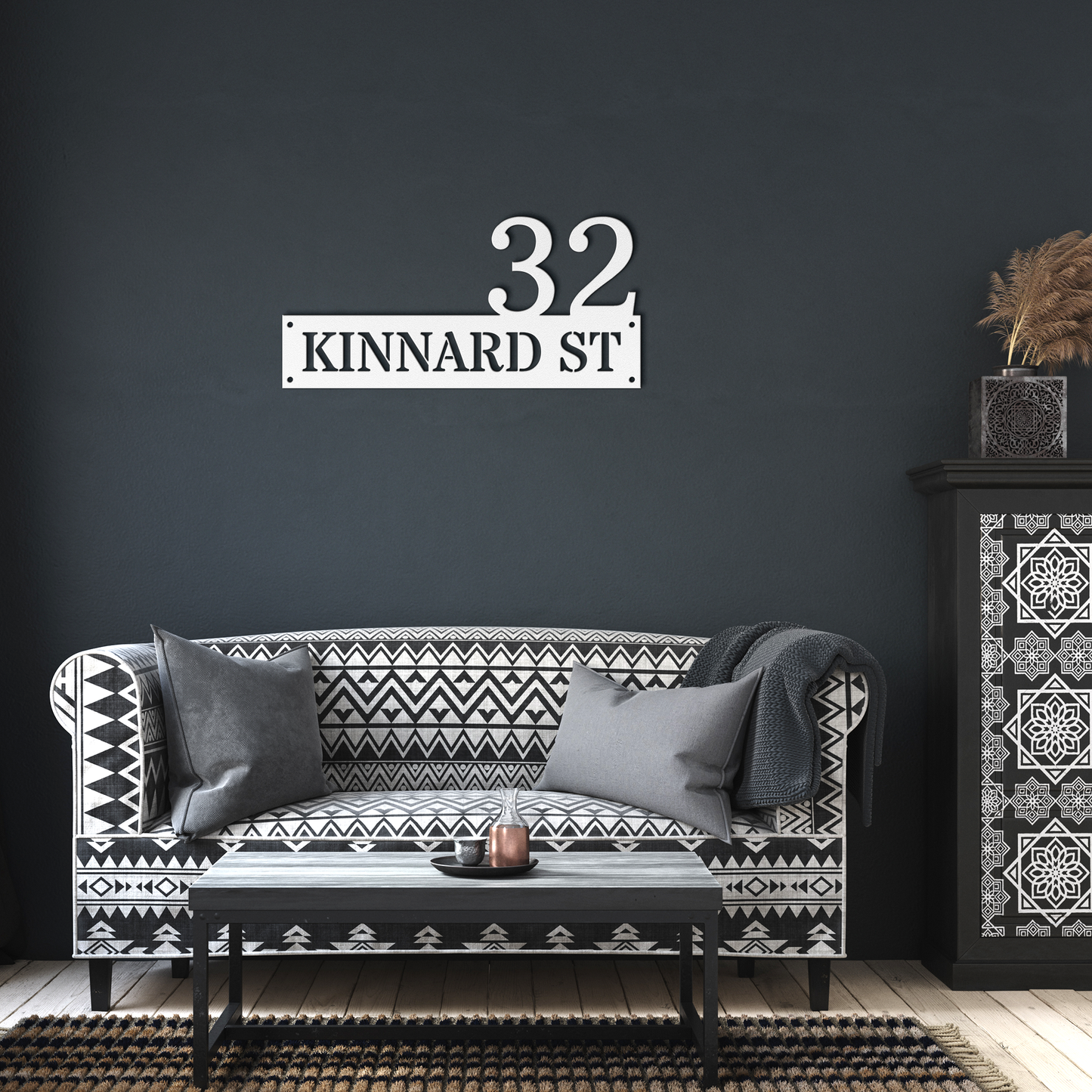 Custom Metal Address Sign