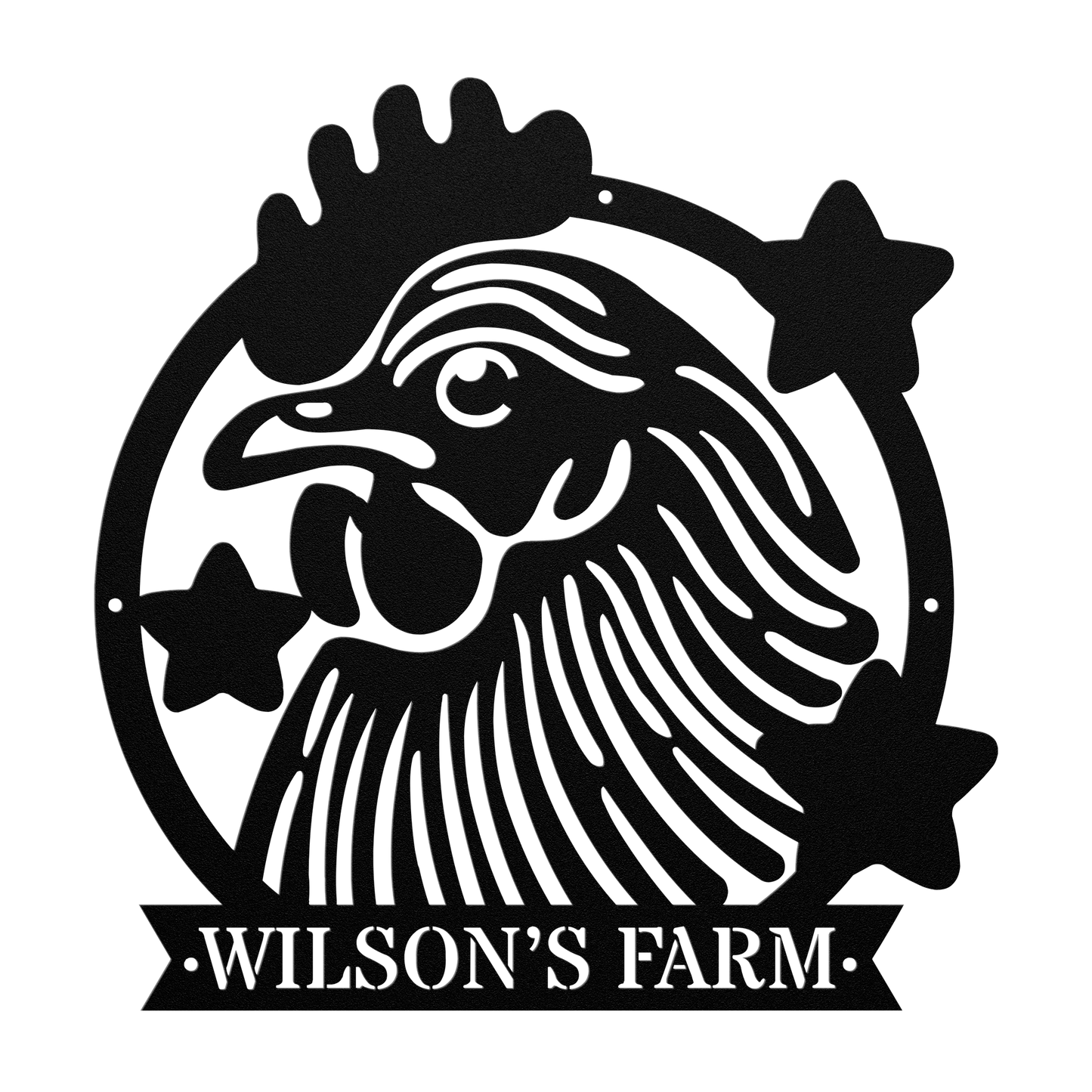 Custom Rooster Metal Wall Art