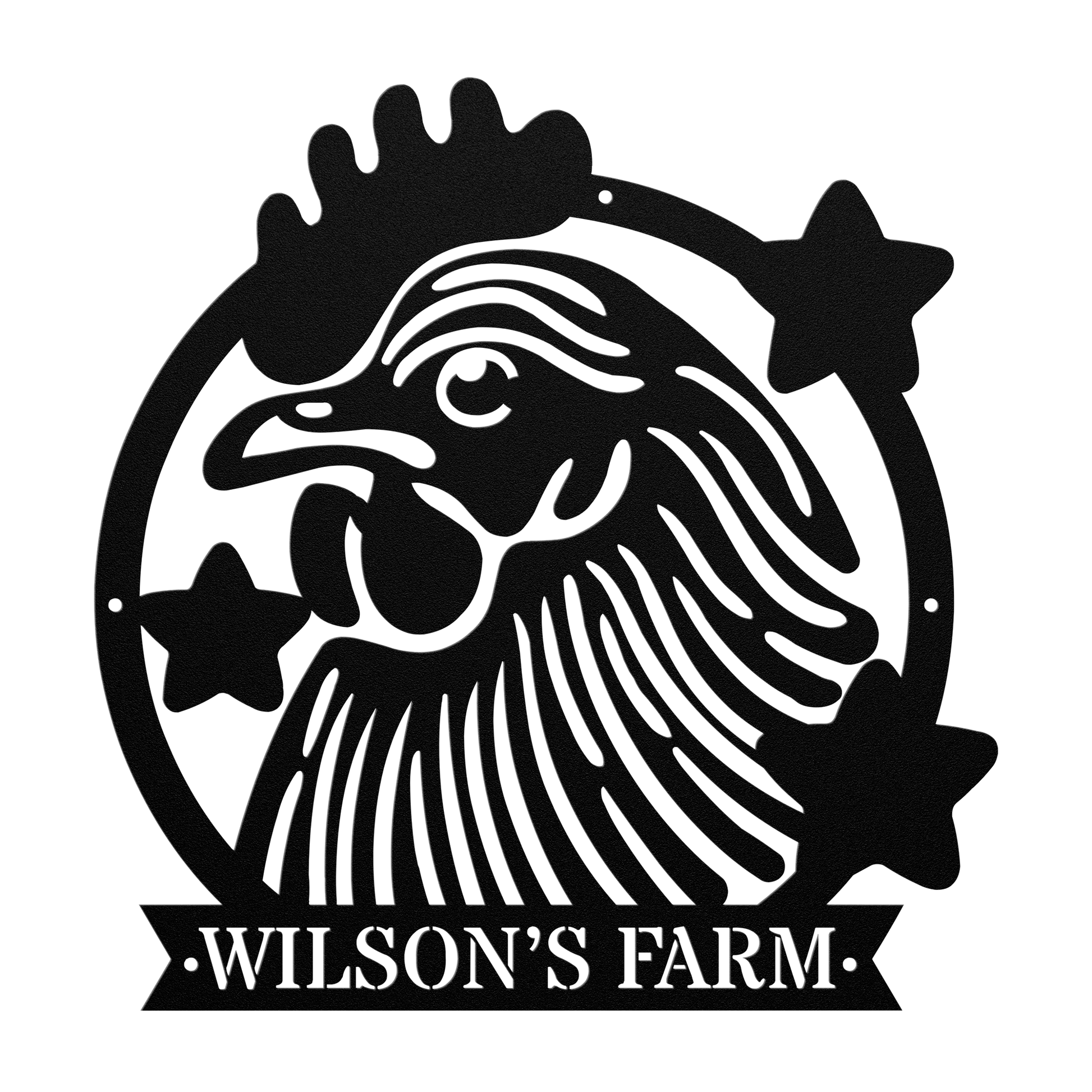 Custom Rooster Metal Wall Art