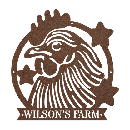 Custom Rooster Metal Wall Art