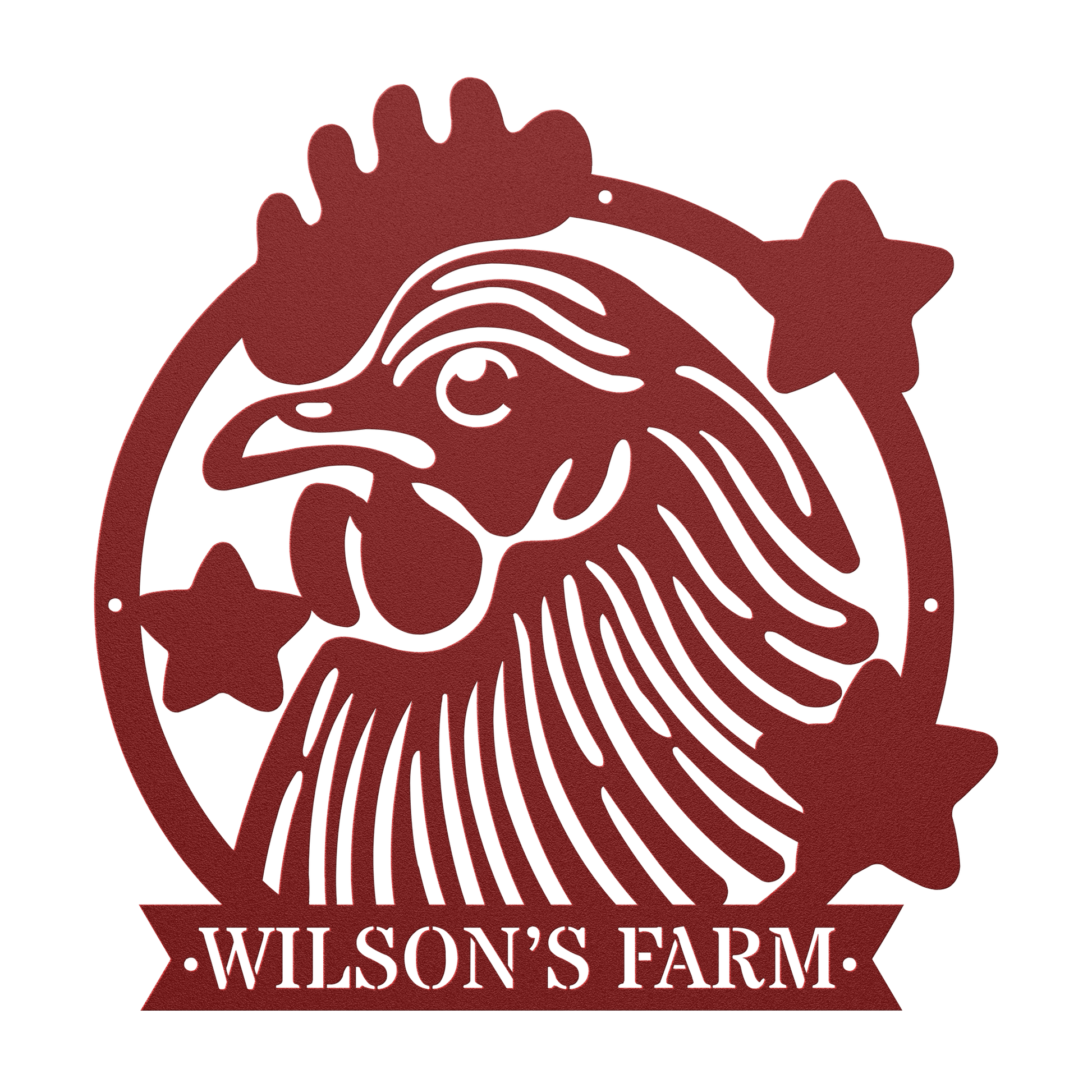 Custom Rooster Metal Wall Art