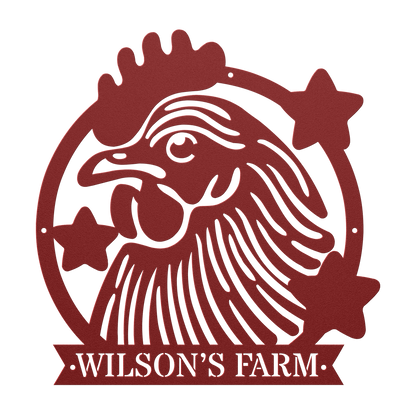 Custom Rooster Metal Wall Art