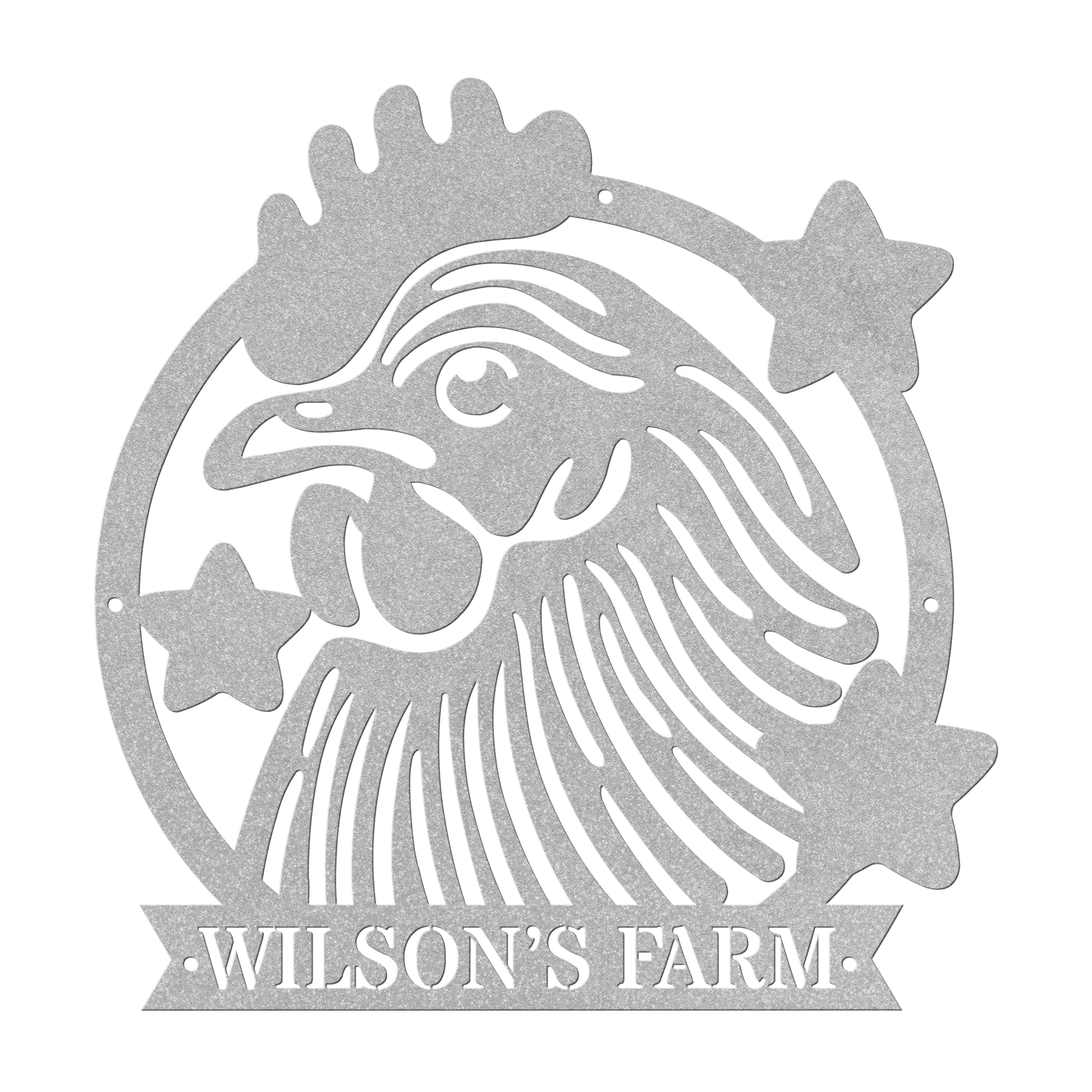 Custom Rooster Metal Wall Art