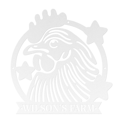 Custom Rooster Metal Wall Art