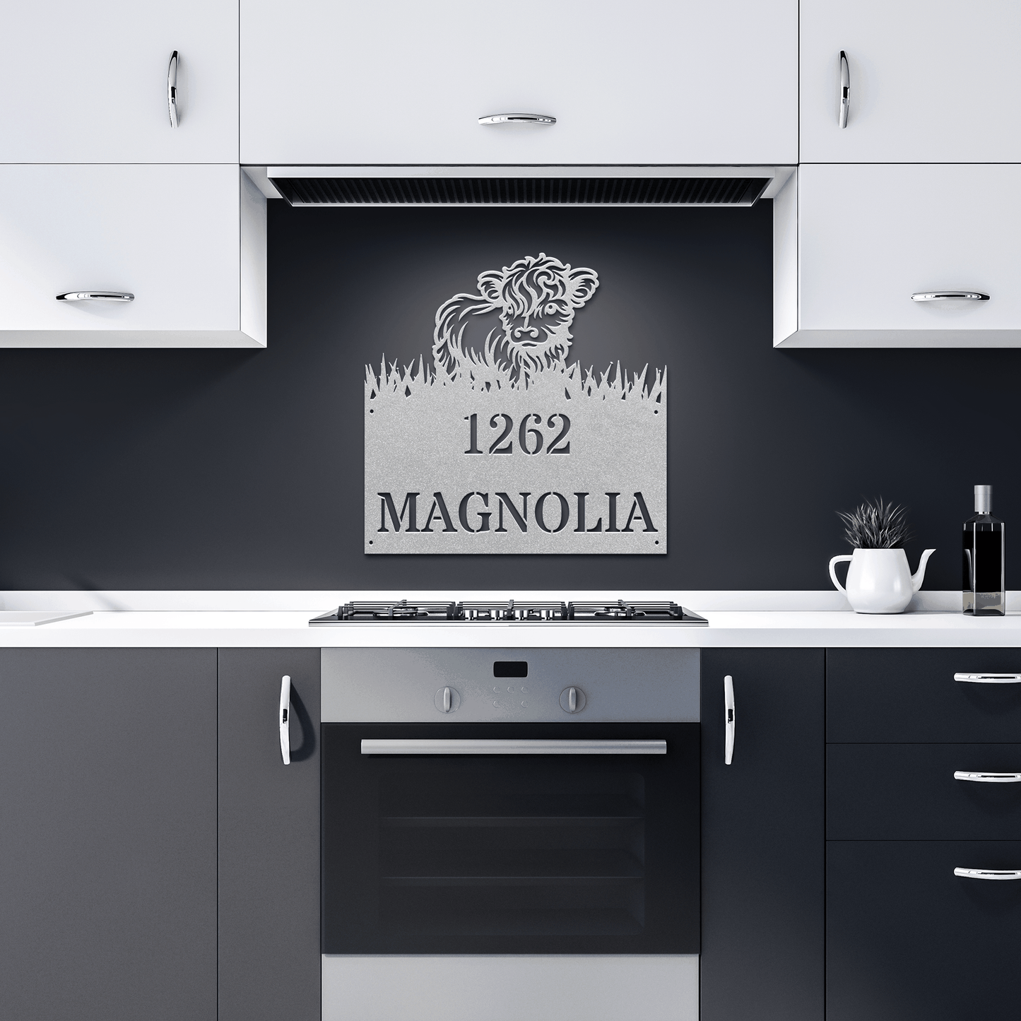 Cute Cow House Number