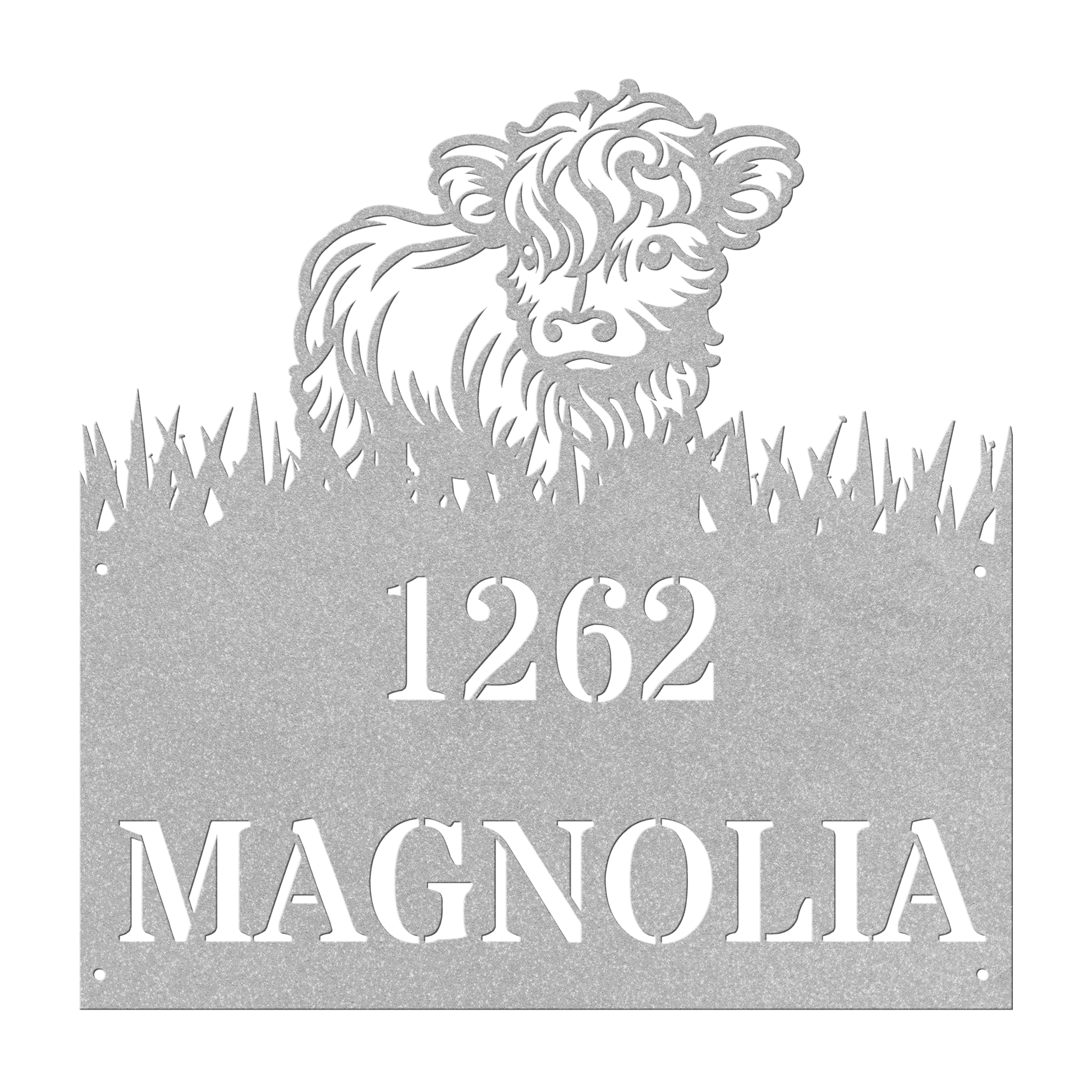 Cute Cow House Number