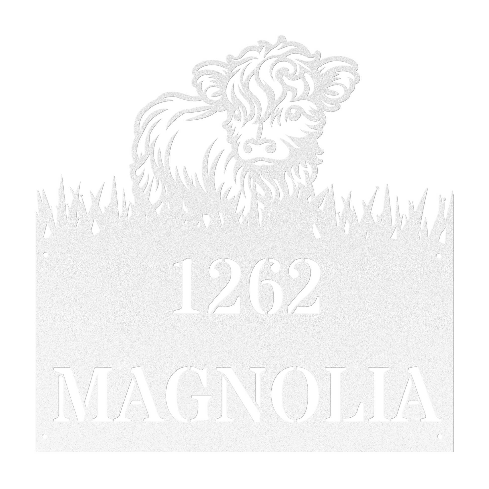 Cute Cow House Number