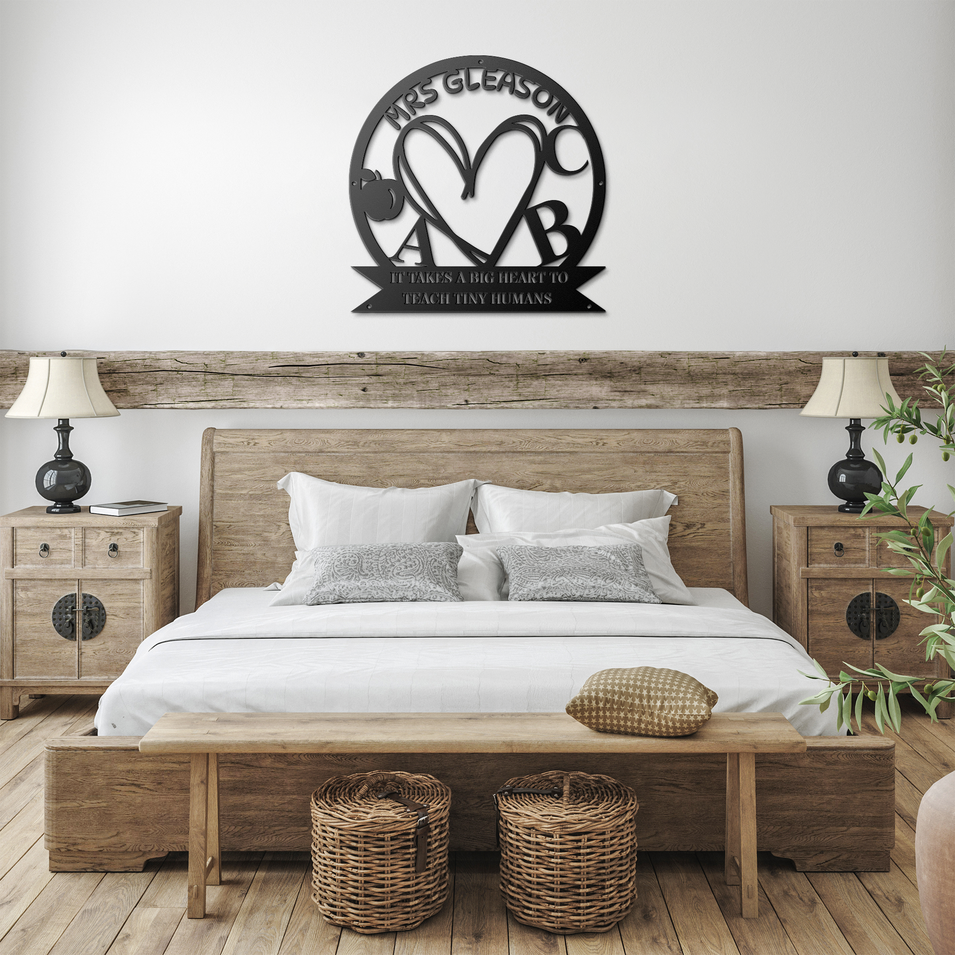 Personalized Teacher Metal Sign