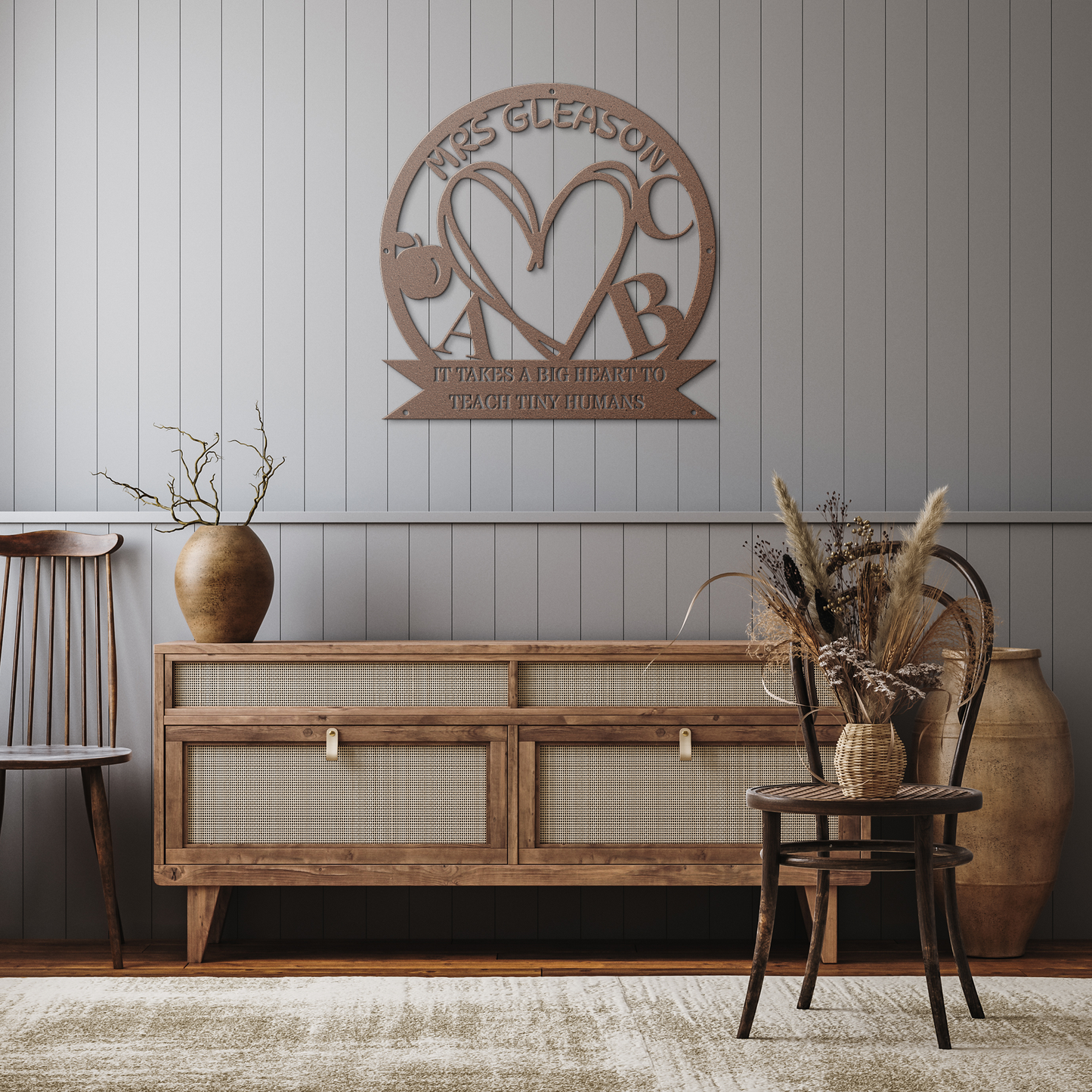 Personalized Teacher Metal Sign