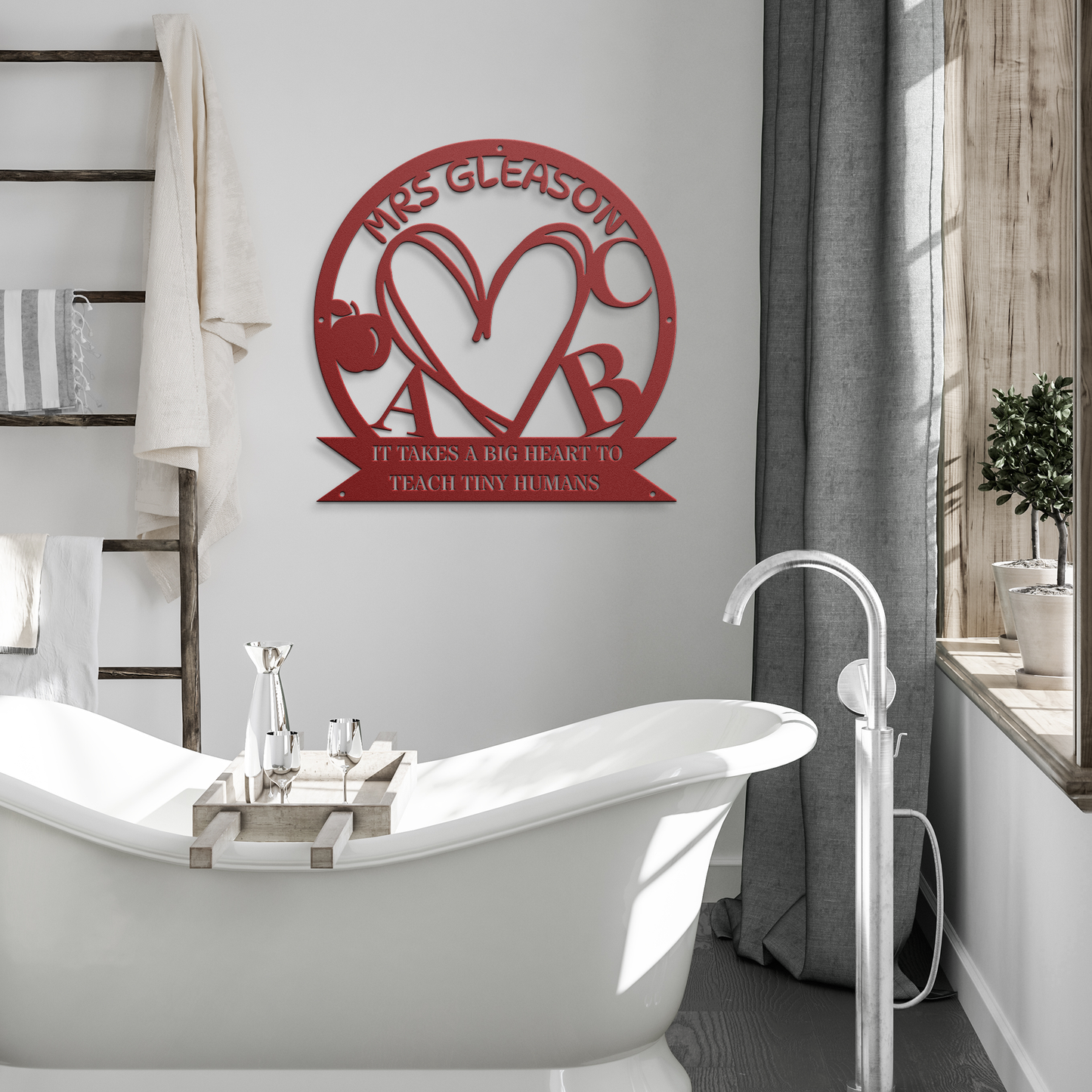 Personalized Teacher Metal Sign