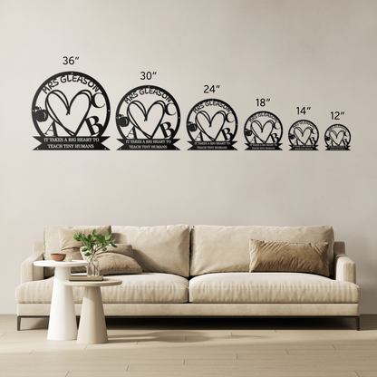 Personalized Teacher Metal Sign