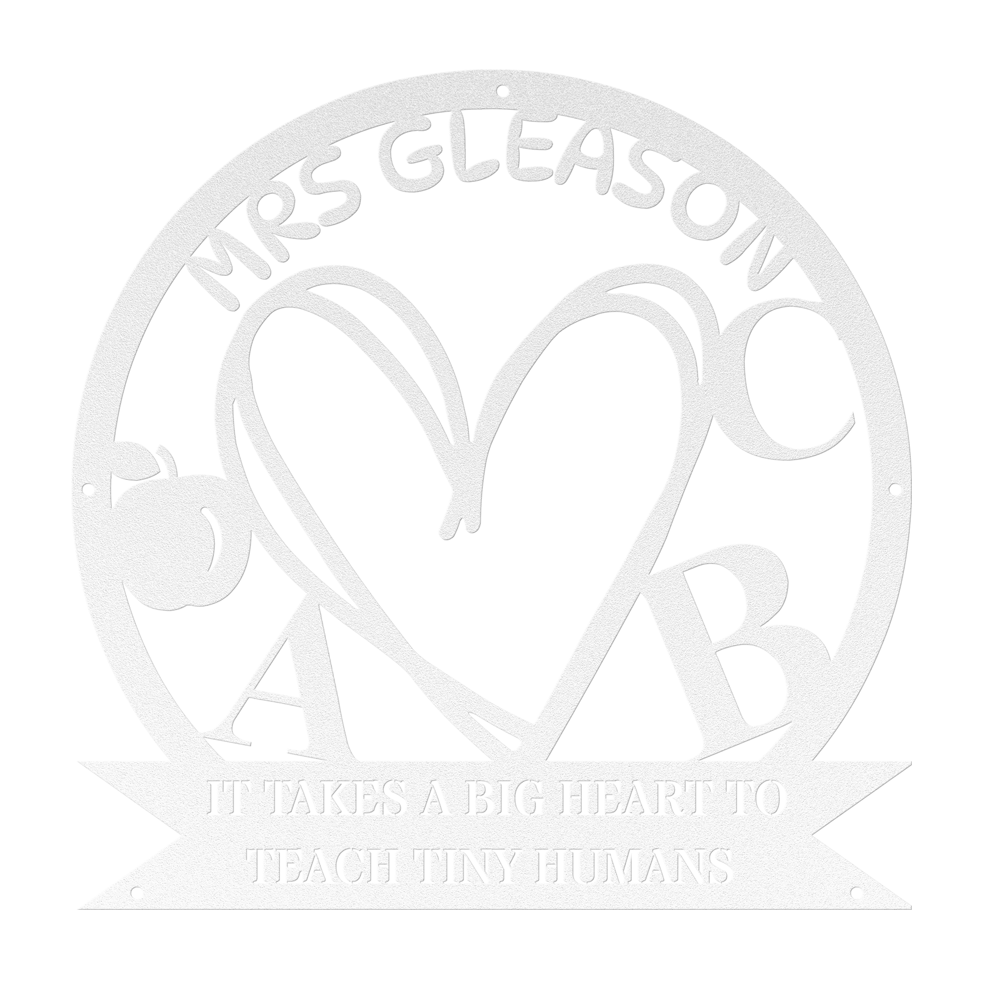 Personalized Teacher Metal Sign