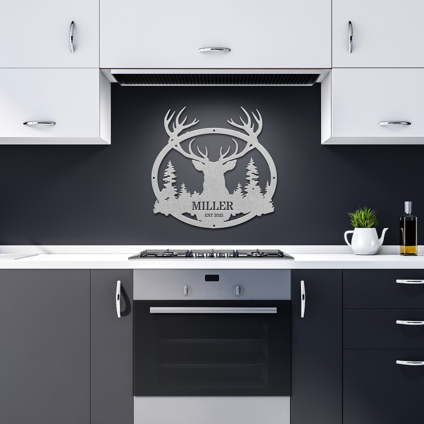 Personalized Deer Metal Wall Art