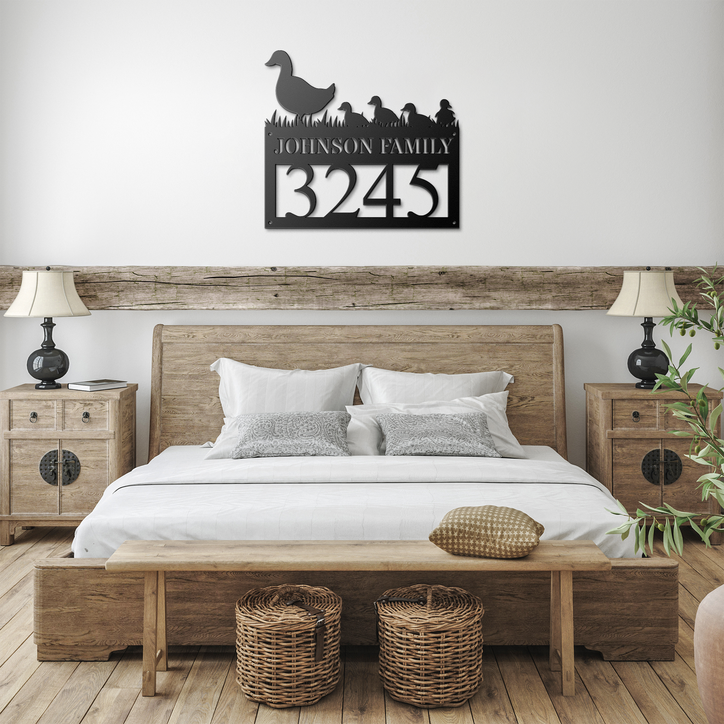 Custom Metal House Number Sign