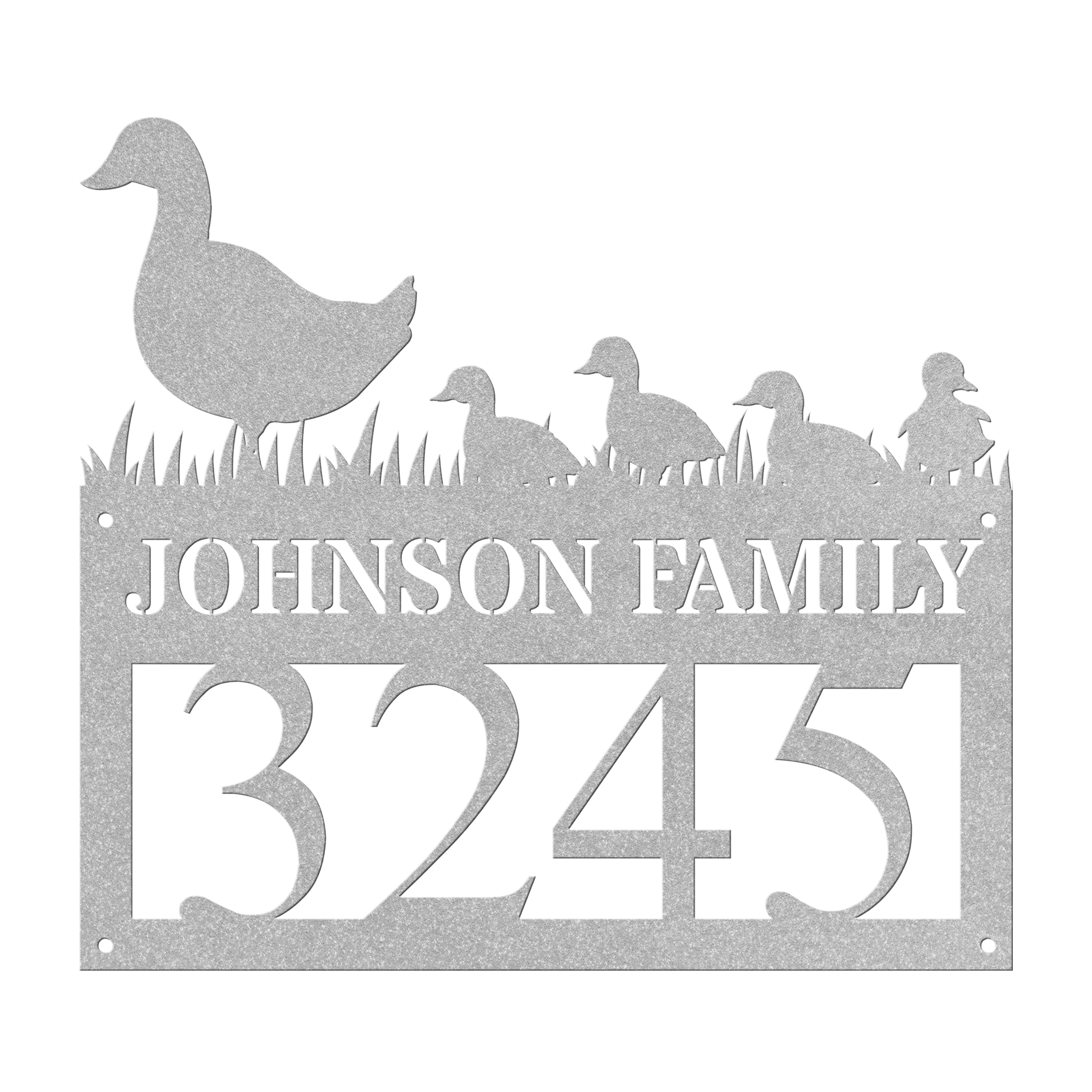 Custom Metal House Number Sign