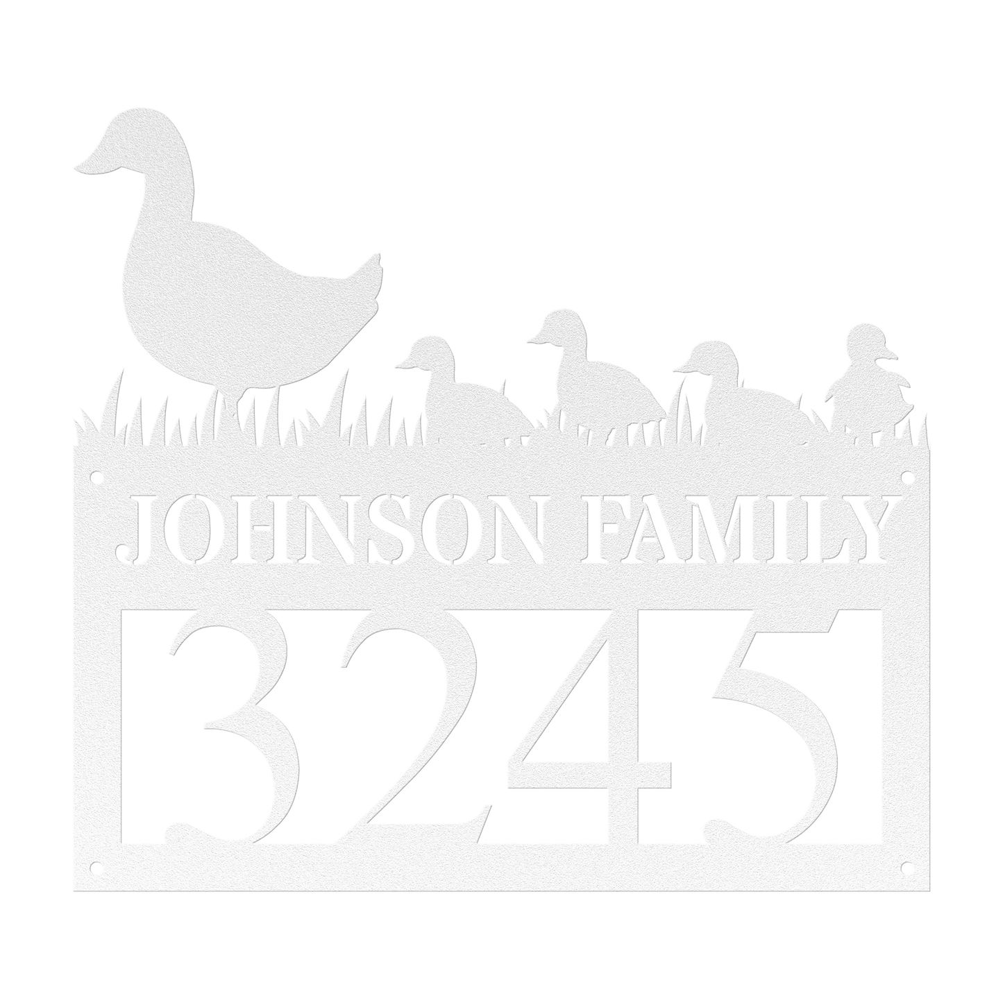 Custom Metal House Number Sign