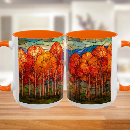 Autumn Stained Glass Effect  Coffee Mug