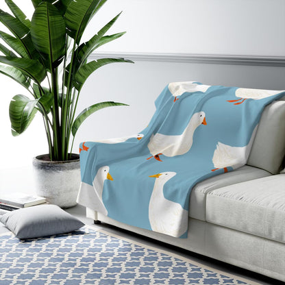 Cute Goose Plush Blanket