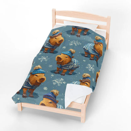 Cute Capybara Plush Blanket