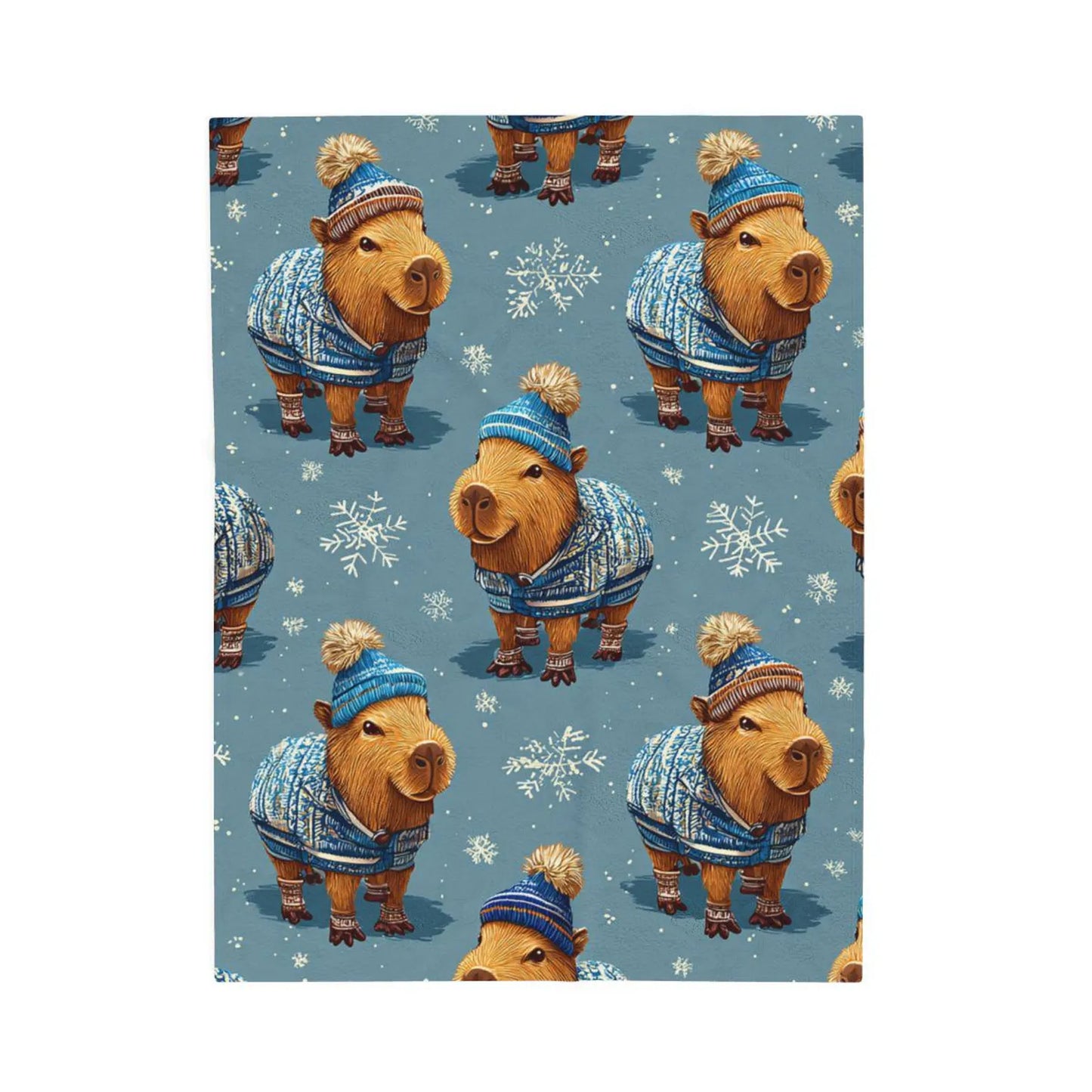 Cute Capybara Plush Blanket