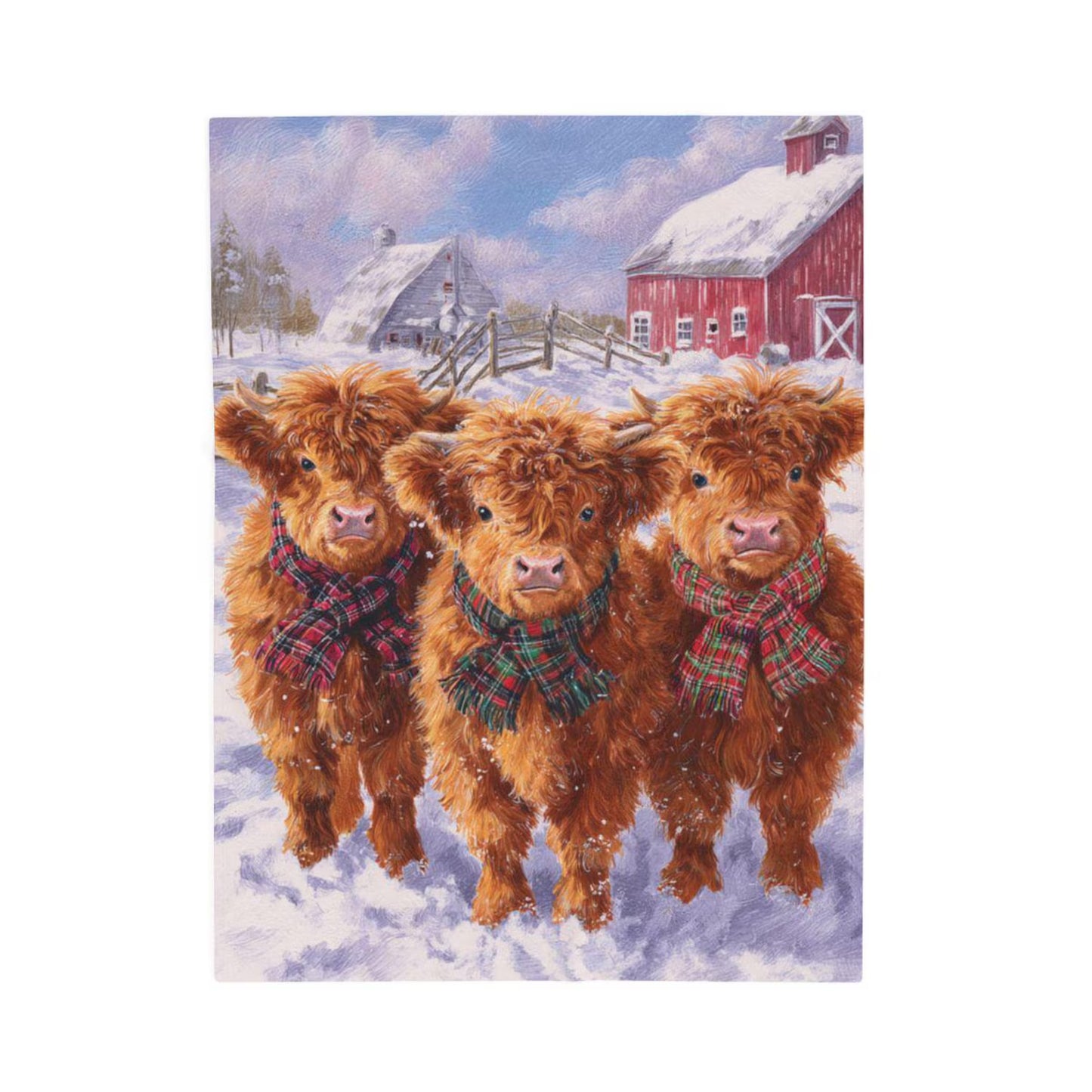 Highland Cow Cozy Blanket