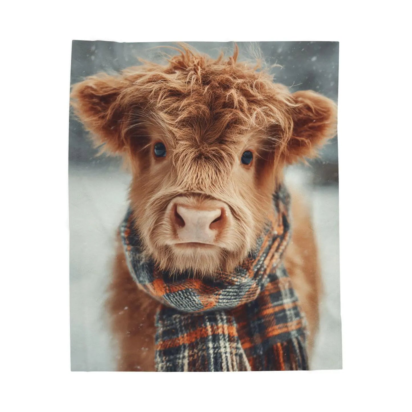 Rustic Highland Cow Blanket