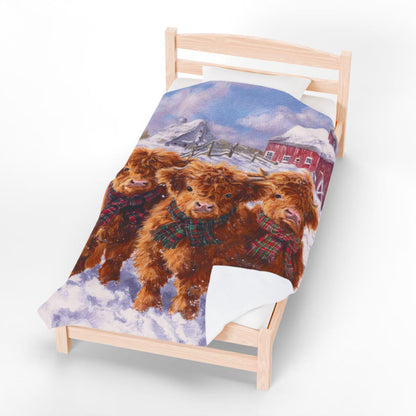 Highland Cow Cozy Blanket