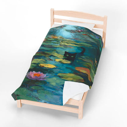 Monet Waterlily Cat Blanket
