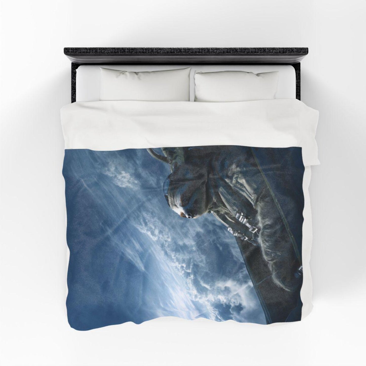 Funny Sloth on a Plane Blanket