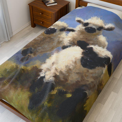 Funny Sheep Farmhouse Blanket